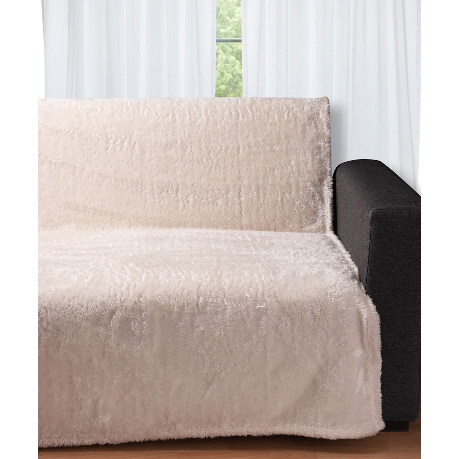 Ριχτάρι-Κουβέρτα για Καναπέ (150x200) Γούνινο Newhome Fleece 029 nature