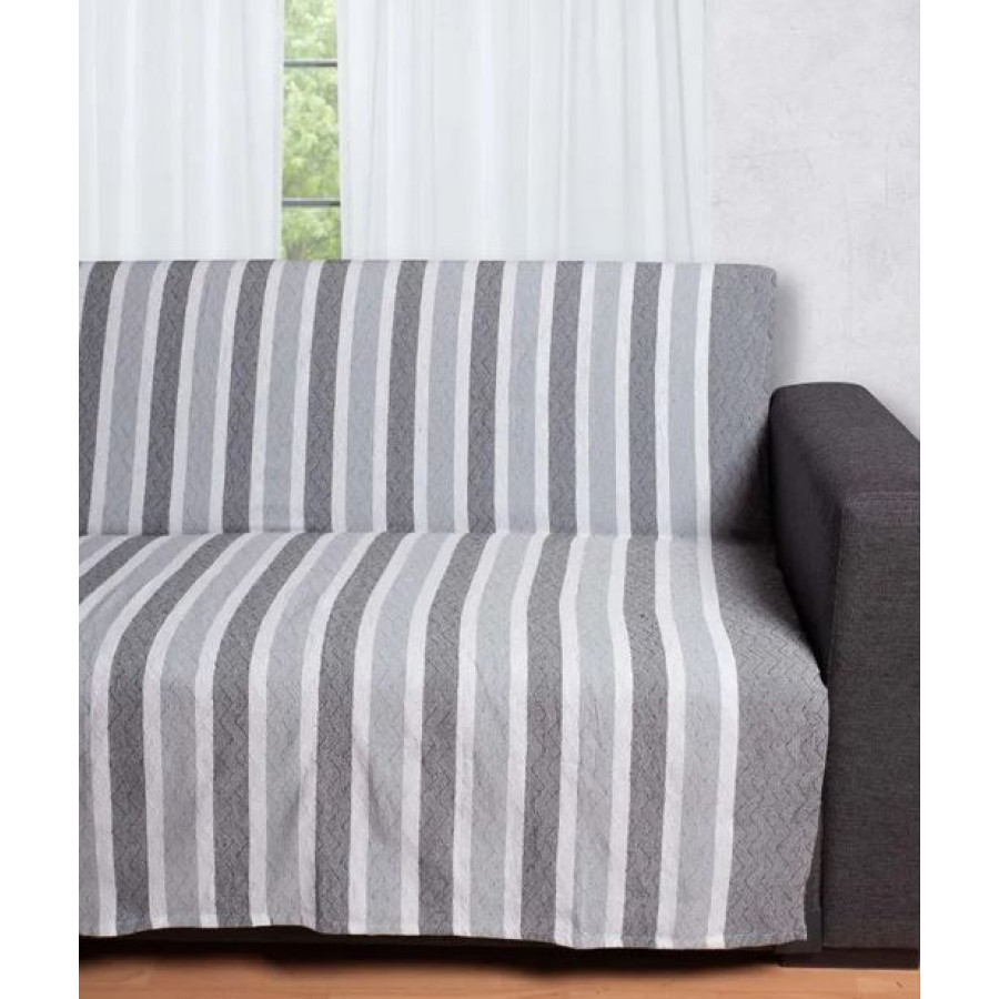 Ριχτάρι για Πολυθρόνα (180x180) Βαμβακερό Newhome 17250 γκρι