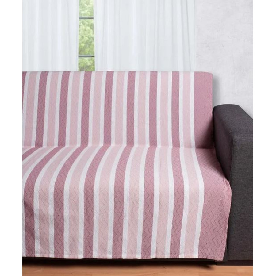 Ριχτάρι για Τριθέσιο Καναπέ (180x320) Βαμβακερό Newhome 17250 σάπιο μήλο