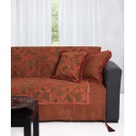 Σετ Ριχτάρια 3 Τεμαχίων (Πολυθρόνα|Διθέσιος|Τριθέσιος) Σενίλ Newhome 213 κεραμιδί