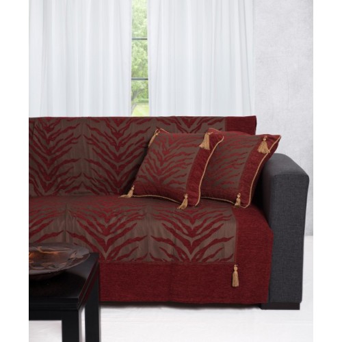 Σετ ριχτάρια 3 τεμαχίων σενίλ Newhome 306 κόκκινο