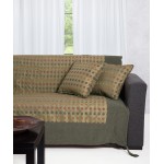 Σετ Ριχτάρια 3 Τεμαχίων (Πολυθρόνα|Διθέσιος|Τριθέσιος) Σενίλ Newhome 602 πουά πράσινο