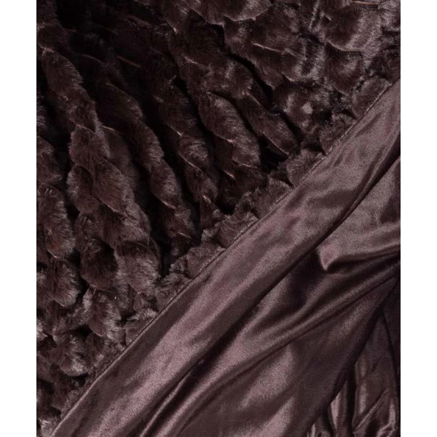 Ριχτάρι Γούνινο για Διθέσιο Καναπέ (170x220) Newhome Mink καφέ