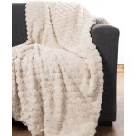 Ριχτάρι Γούνινο για Διθέσιο Καναπέ (170x220) Newhome Mink ivory