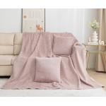 Ριχτάρι Γούνινο για Διθέσιο Καναπέ (180x250) αντιολισθητικό Newhome NX201 ροζ