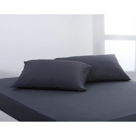 Πανωσέντονο-Σεντόνι χωρίς Λάστιχο Υπέρδιπλο (245x267)Βαμβάκι Newhome Essentials Turbulence (Ανθρακί)