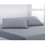 Πανωσέντονο-Σεντόνι χωρίς Λάστιχο Υπέρδιπλο (245x267) Βαμβακερό Newhome Essentials Quarry (Γκρι)