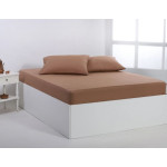 Κατωσέντονο με Λάστιχο Μονό (105x200+35) Βαμβακερό Newhome Essentials Praline (Καφέ)