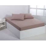 Κατωσέντονο με Λάστιχο Ημίδιπλο (125x200+35) Βαμβακερό Newhome Essentials Mashroom (Μπεζ)