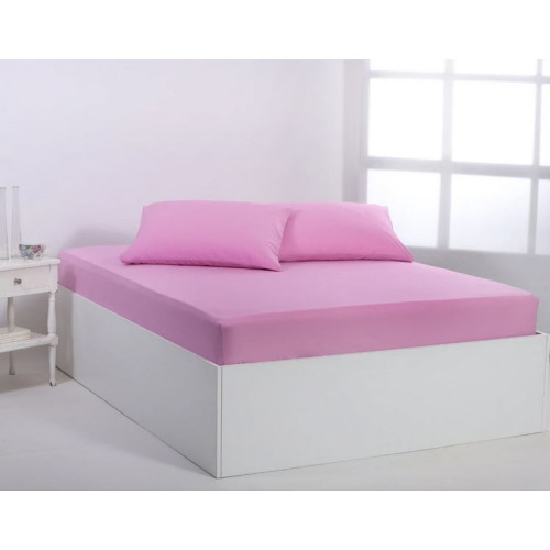 Κατωσέντονο με Λάστιχο Ημίδιπλο (125x200+35) Βαμβακερό Newhome Essentials Pastel Lavender (Ροζ)