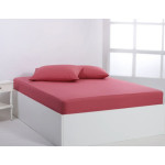 Κατωσέντονο με Λάστιχο Ημίδιπλο (125x200+35) Βαμβακερό Newhome Essentials Baroque Rose (Σάπιο Μήλο)