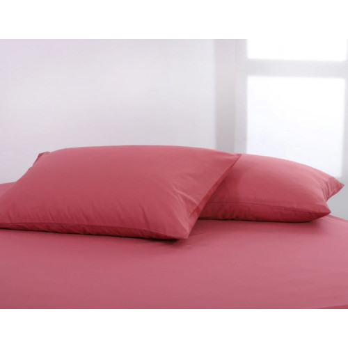 Πανωσέντονο-Σεντόνι χωρίς Λάστιχο Μονό(165x267)Βαμβακερό Newhome Essentials Baroque Rose(Σάπιο Μήλο)