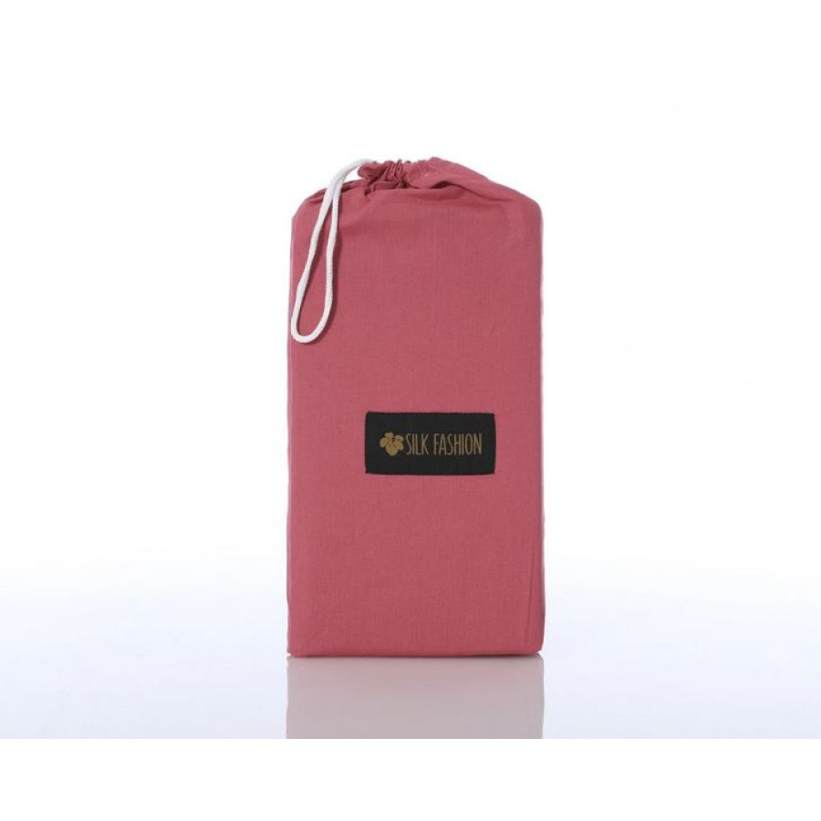 Πανωσέντονο-Σεντόνι χωρίς Λάστιχο Μονό(165x267)Βαμβακερό Newhome Essentials Baroque Rose(Σάπιο Μήλο)