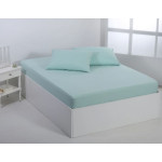 Κατωσέντονο με Λάστιχο Διπλό (165x200+35) Βαμβακερό Newhome Essentials Misty Jade (Βεραμάν)