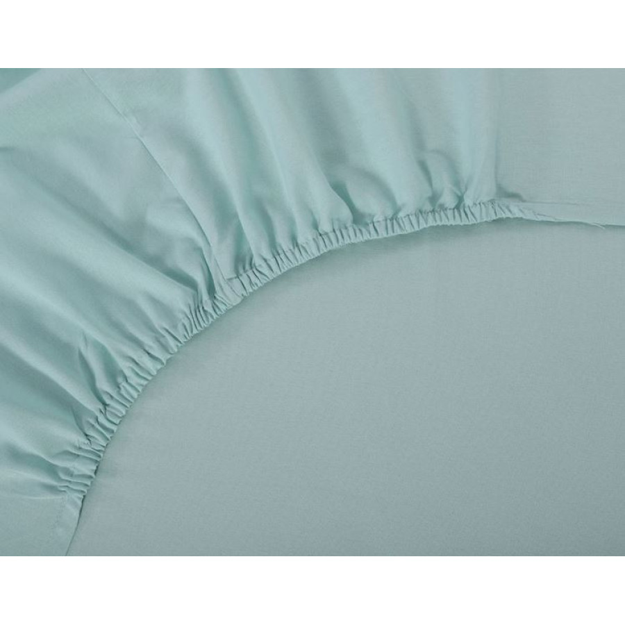 Κατωσέντονο με Λάστιχο Μονό (105x200+35) Βαμβακερό Newhome Essentials Misty Jade ( Βεραμάν)