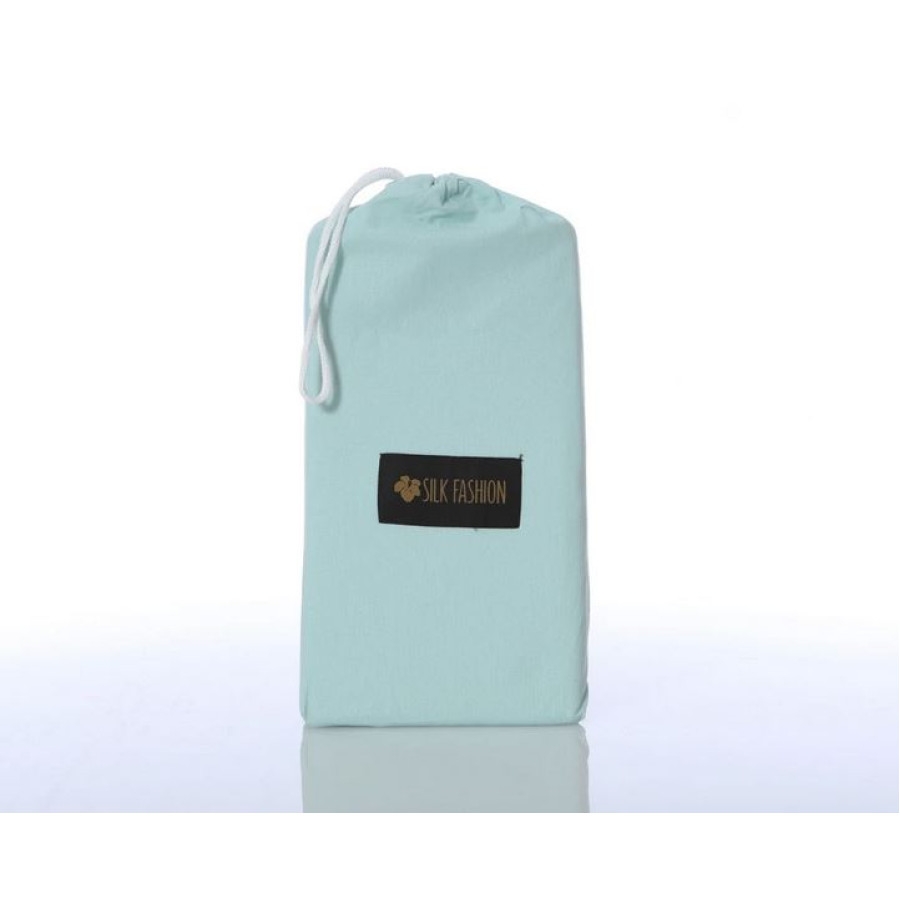 Κατωσέντονο με Λάστιχο Μονό (105x200+35) Βαμβακερό Newhome Essentials Misty Jade ( Βεραμάν)