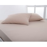 Μαξιλαροθήκες Ύπνου (50x70) Ζεύγος Μονόχρωμες No Iron Newhome Jersey Dark Beige