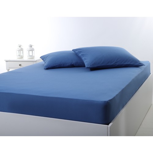 Κατωσέντονο με Λάστιχο Μονό (100x200+35) Μονόχρωμο No Iron Newhome Jersey Jean