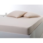 Κατωσέντονο με Λάστιχο Μονό (100x200+35) Μονόχρωμο No Iron Newhome Jersey Light Beige