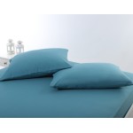 Μαξιλαροθήκες Ύπνου (50x70) Ζεύγος Μονόχρωμες No Iron Newhome Jersey Petrol