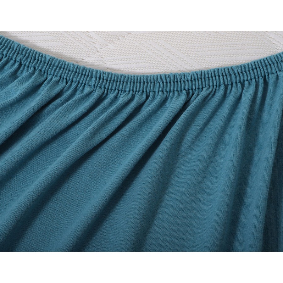 Κατωσέντονο με Λάστιχο Υπέρδιπλο (180x200+35) Μονόχρωμο No Iron Newhome Jersey Petrol