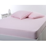 Κατωσέντονο με Λάστιχο Μονό (100x200+35) Μονόχρωμο No Iron Newhome Jersey Pink