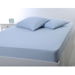 Κατωσέντονο με Λάστιχο Μονό (100x200+35) Μονόχρωμο No Iron Newhome Jersey Siel