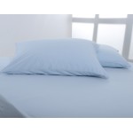 Μαξιλαροθήκες Ύπνου (50x70) Ζεύγος Μονόχρωμες No Iron Newhome Jersey Siel