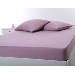 Κατωσέντονο με Λάστιχο Διπλό (160x200+35) Μονόχρωμο No Iron Newhome Jersey Cyclamen (Λιλά)