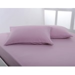 Μαξιλαροθήκες Ύπνου (50x70) Ζεύγος Μονόχρωμες No Iron Newhome Jersey Cyclamen