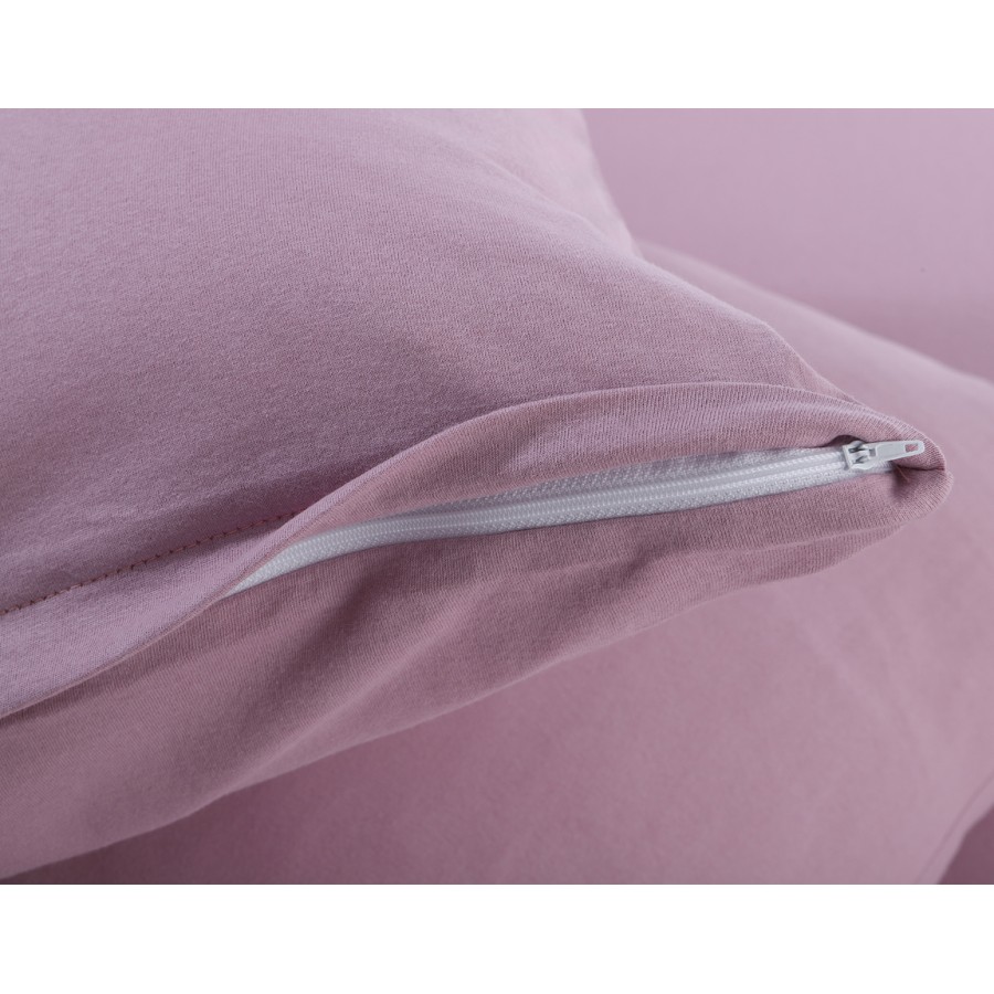Μαξιλαροθήκες Ύπνου (50x70) Ζεύγος Μονόχρωμες No Iron Newhome Jersey Cyclamen