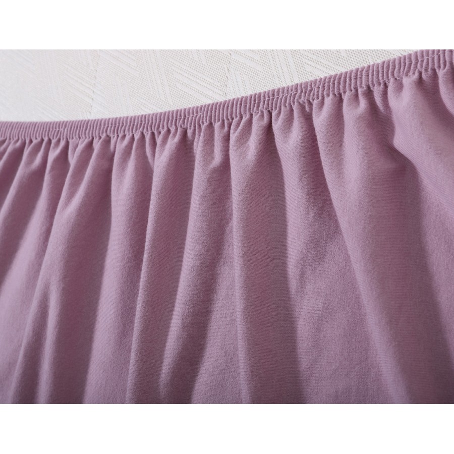 Κατωσέντονο με Λάστιχο Μονό (100x200+35) Μονόχρωμο No Iron Newhome Jersey Cyclamen (Λιλά)