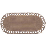 Σουπλά Οβάλ (35x50) Γιούτα Δίχρωμο Newhome 1911 Grey/Beige