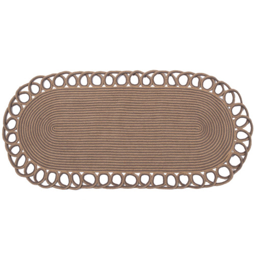 Σουπλά Οβάλ (35x50) Γιούτα Δίχρωμο Newhome 1911 Grey/Beige