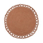 Σουπλά Στρογγυλό (Διάμετρος 38 εκ.) Γιούτα Δίχρωμο Newhome 1911 Rust