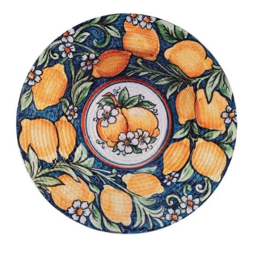 Σουπλά Στρογγυλό (Διάμετρος 38 εκ.) Βαμβακερό Newhome 2330 Lemons