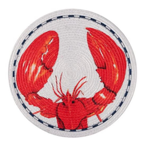 Σουπλά Στρογγυλό (Διάμετρος 38 εκ.) Βαμβακερό Newhome 2345 Κόκκινο Καβούρι