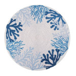 Σουπλά Στρογγυλό (Διάμετρος 38 εκ.) Βαμβακερό Newhome 2360 Blue Corals