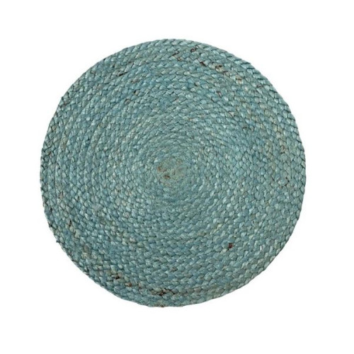 Σουπλά Στρογγυλό (Διάμετρος 38 εκ.) Γιούτα Μονόχρωμο Newhome Jute Plain Sea Green