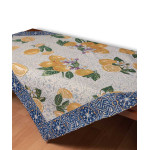 Καρέ (100x100) Στόφα Ζακάρ Ισπανίας Newhome Lia με Λεμόνια