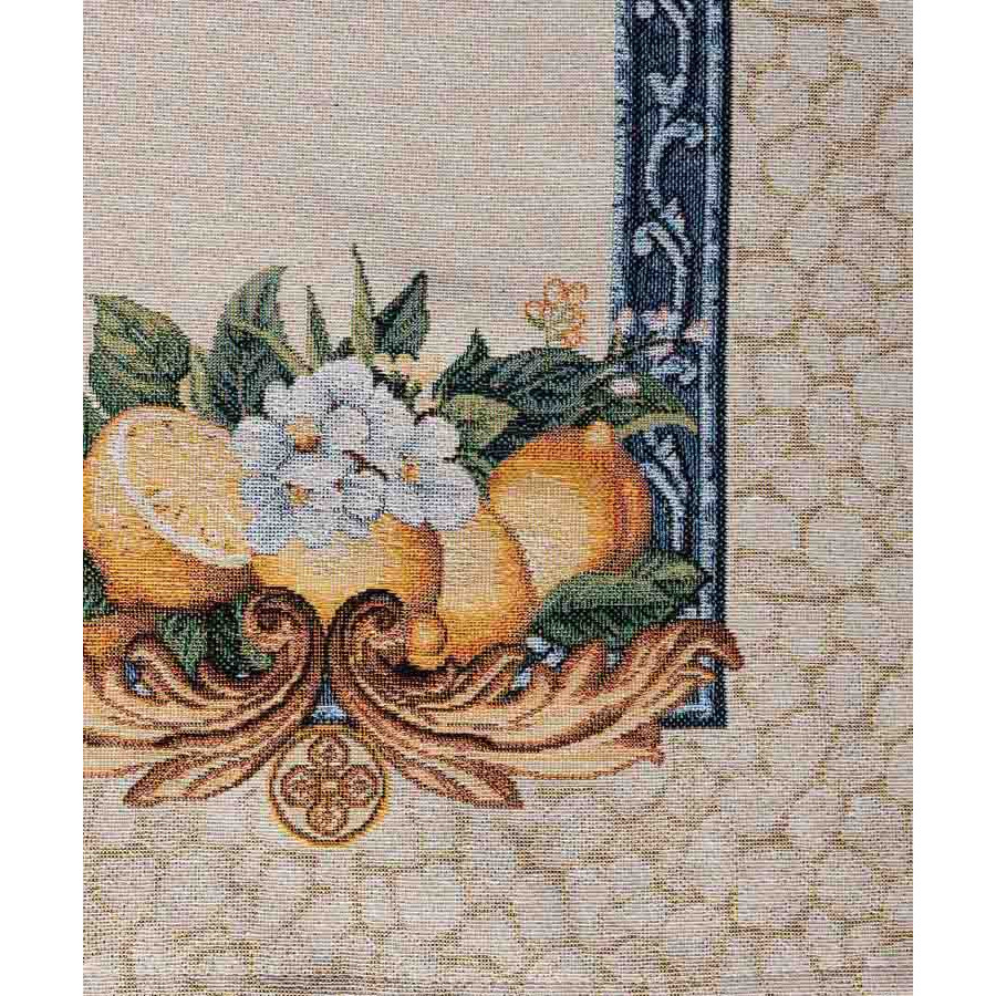 Τραβέρσα (40x150) Στόφα Ζακάρ Ισπανίας Newhome Limes με Λεμόνια