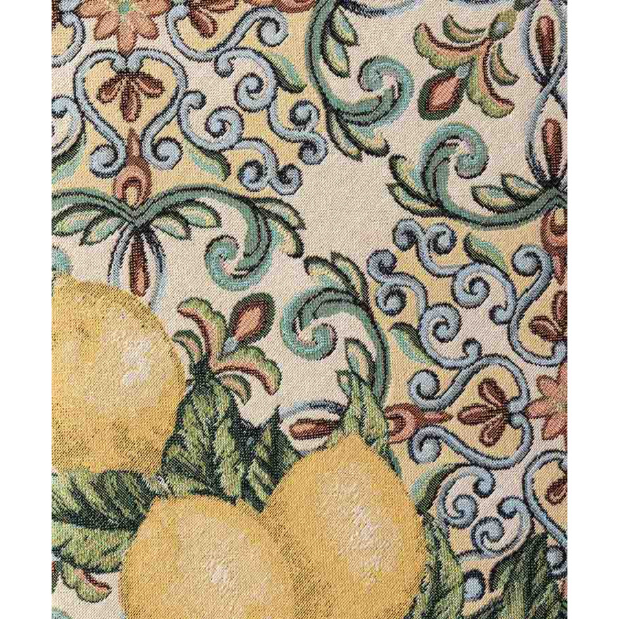 Καρέ (100x100) Στόφα Ζακάρ Ισπανίας Newhome Limoar με Λεμόνια