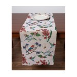 Τραβέρσα (45x140) στόφα με πουλάκια Newhome Garden