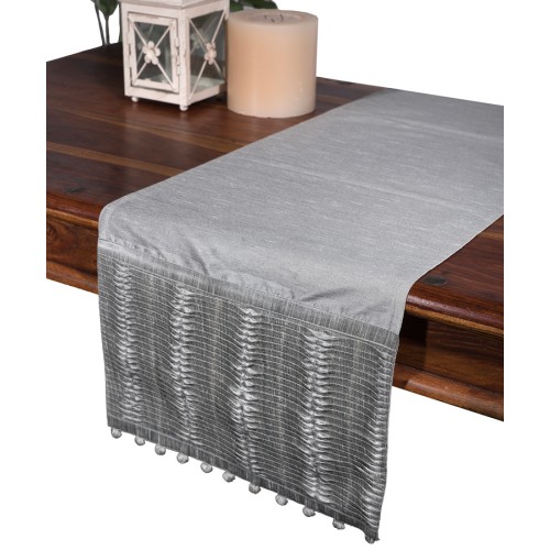 Τραβέρσα (40x170) ταφτάς Newhome 3819 Πλισέ Γκρι