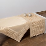 Καρέ (90x90) ταφτάς μονόχρωμο Newhome 8373 ivory