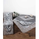 Καρέ Βελούδο (90x90) με τούλι Newhome YL169-14B Velvet γκρι