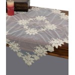 Τραπεζοκαρέ (140x140) οργάτζα Newhome YL2016 χρυσό