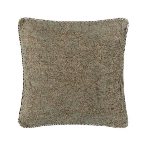 Διακοσμητική Μαξιλαροθήκη Φιγούρας (45x45) Σενίλ Ανάγλυφη Newhome 055 λαδί