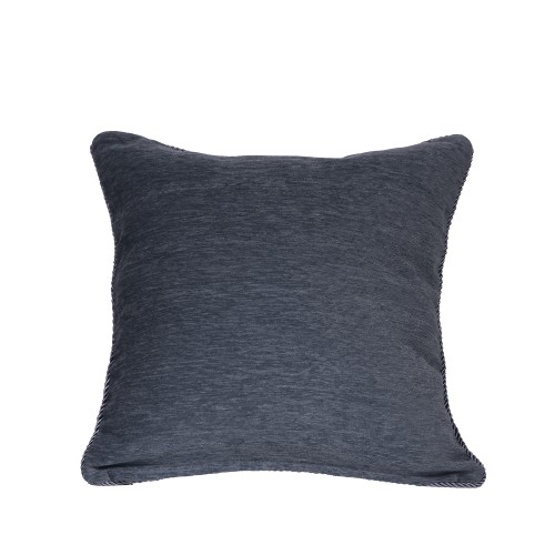 Διακοσμητική Μαξιλαροθήκη Σενίλ (45x45) Μονόχρωμη Newhome 281 ραφ