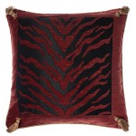 Διακοσμητική Μαξιλαροθήκη Φιγούρας (45x45) Newhome 306 μαύρο-κόκκινο